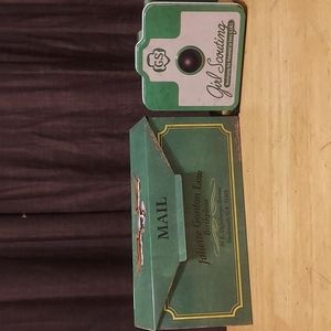 Girl Scout Tins Replica Vintage Camera Look Cookie Box & Ashdon Farms Mailbox